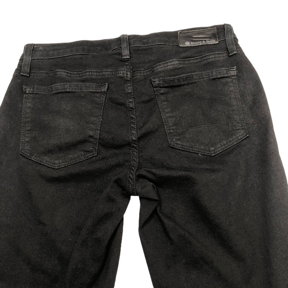 Henry & Belle Black Super Skinny Ankle Biker Jeggings in Slick - Picture 7 of 16